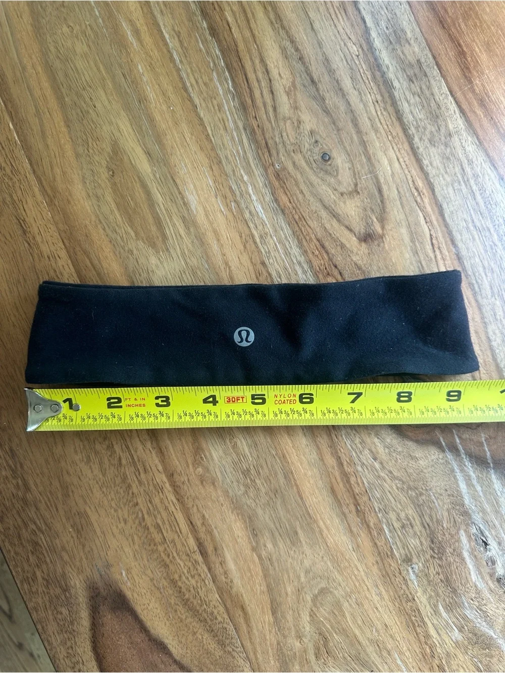 lululemon athletica Black Reflective Logo Headband